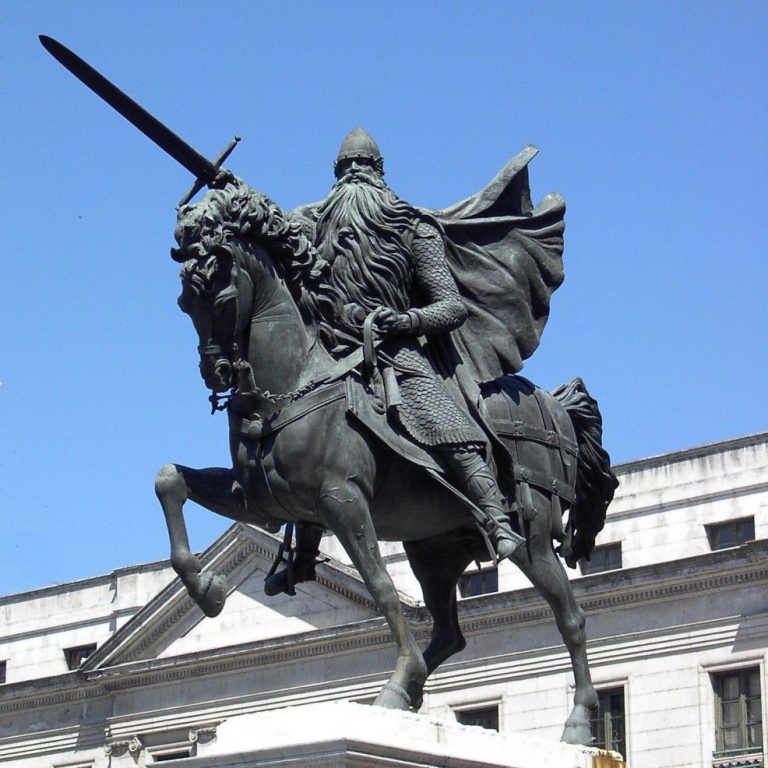 Statue équestre du Cid Campeador à Burgos