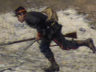La guerre de 1870. Garde mobile en action