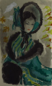 Illustration en couleur de Grau Sala, 1945