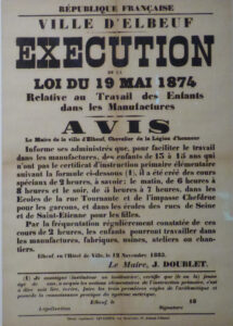 Règlementation du travail des enfants à Elbeuf