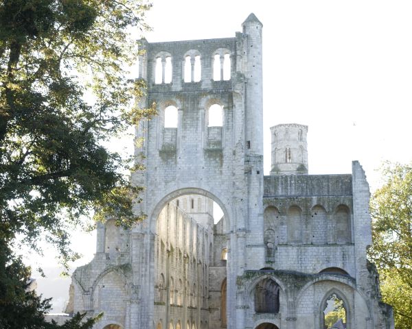 Vestige de la tour lanterne de l'abbaye de Jumièges